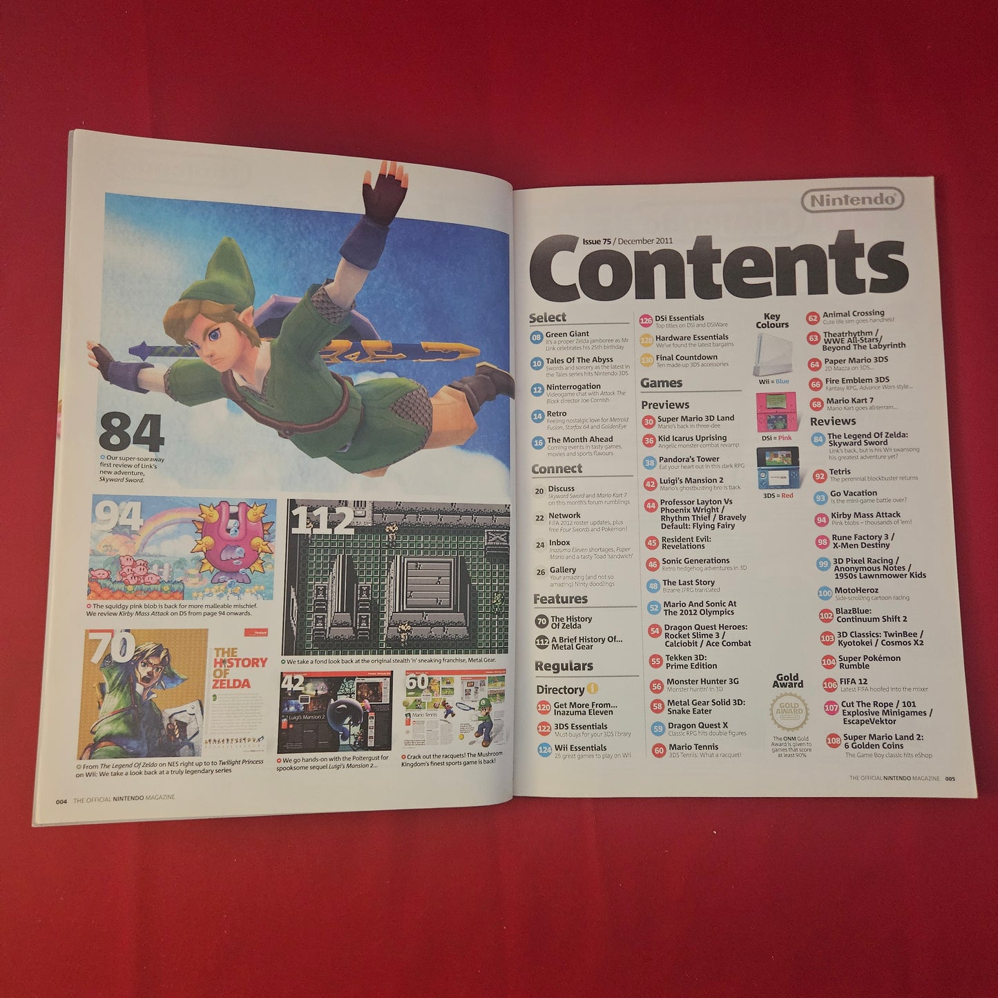 NINTENDO Magazine December 2011 #75 (1301) ZELDA Skyward Sword Super Mario 3DS