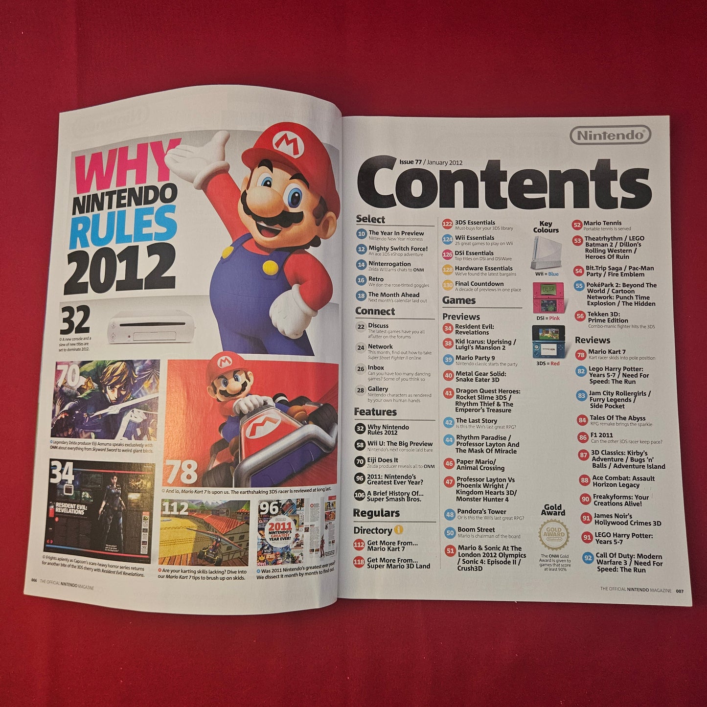 NINTENDO Magazine January 2012 #77 (1301) 3DS Wii U Super Smash Bros Zelda