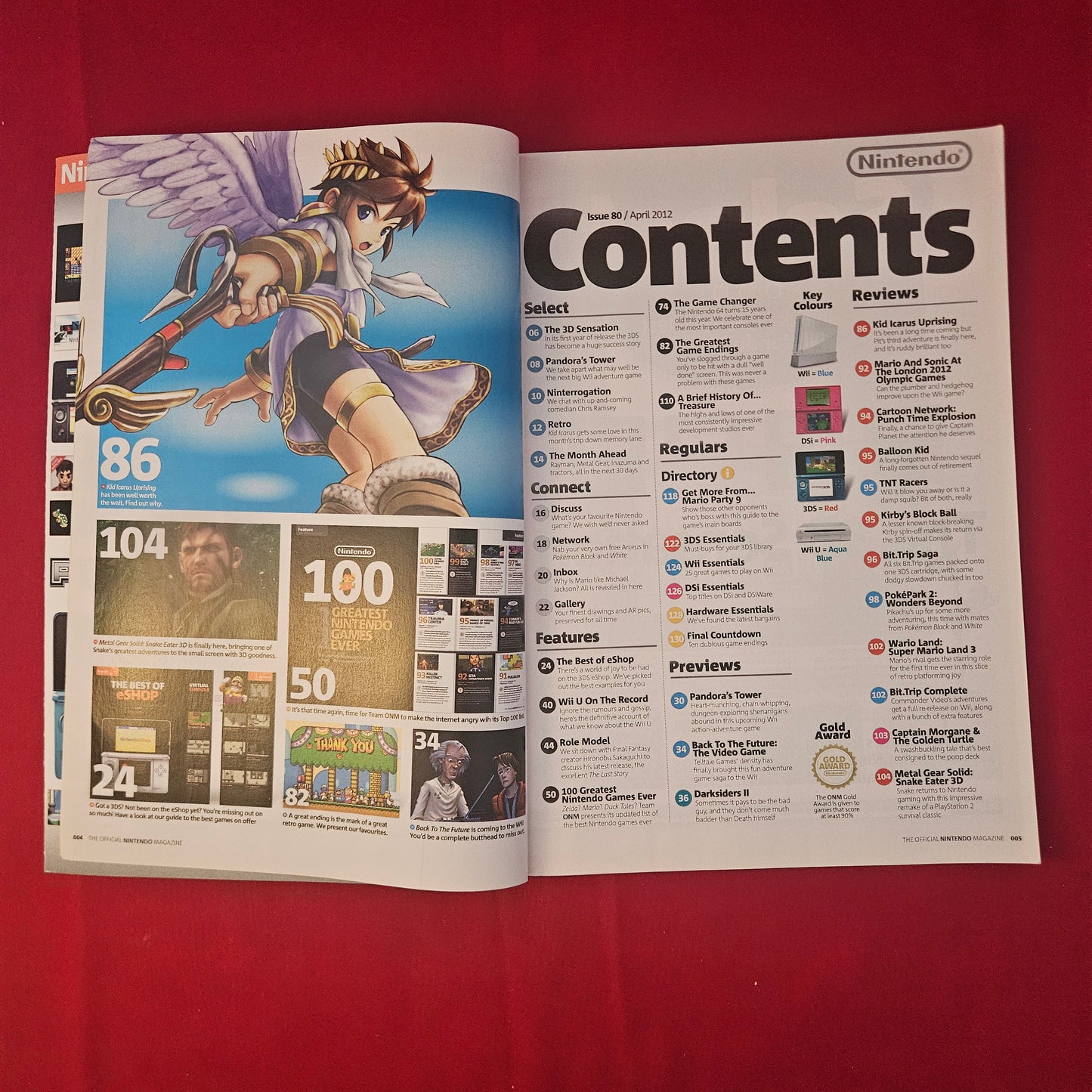NINTENDO Magazine April 2012 #80 (1301) ESHOP 100 Greatest Games Kid Icarus N64