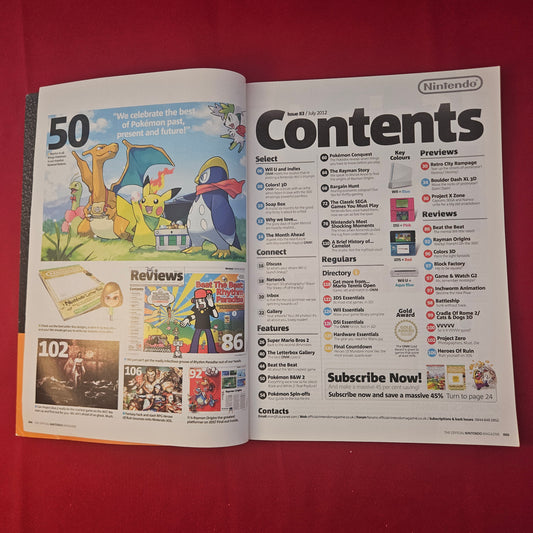 NINTENDO Magazine July 2012 #83 (1301) NEW SUPER MARIO BROS 2 Pokemon Rayman