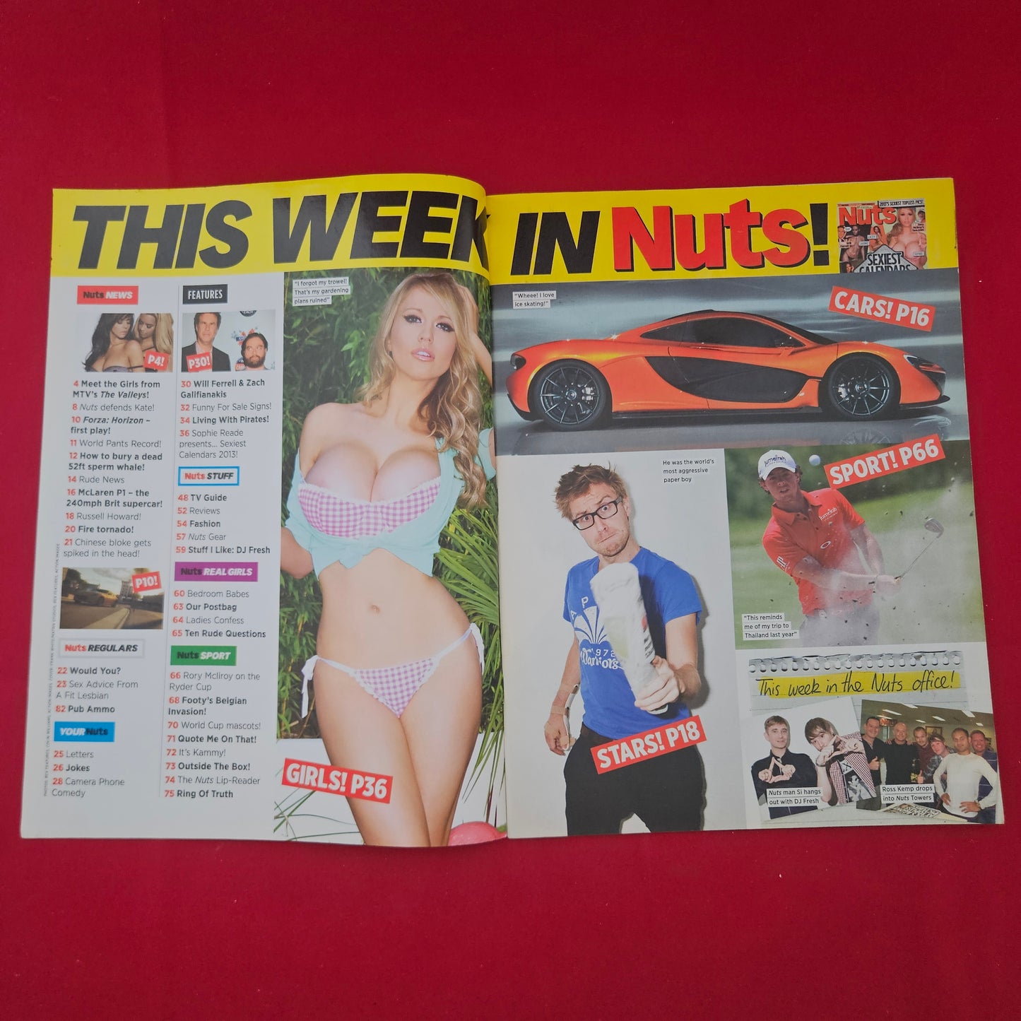 NUTS Magazine 4 October 2012 (1303) SOPHIE READE POSTER Lucy Collett Rosie