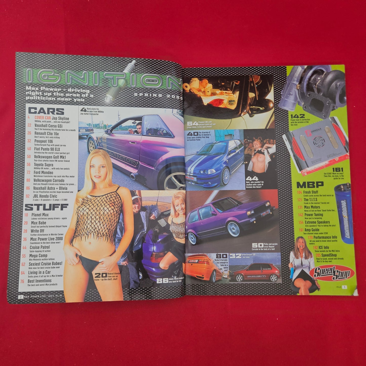 MAX POWER Magazine Spring 2000 (1304) Abigail Toyne Olivia Cruise Babes