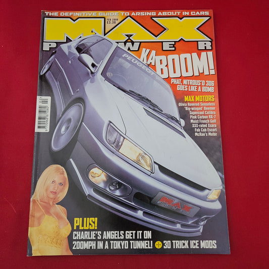 MAX POWER Magazine February 2000 (1304) OLIVIA Max Babes 90s Car Culture
