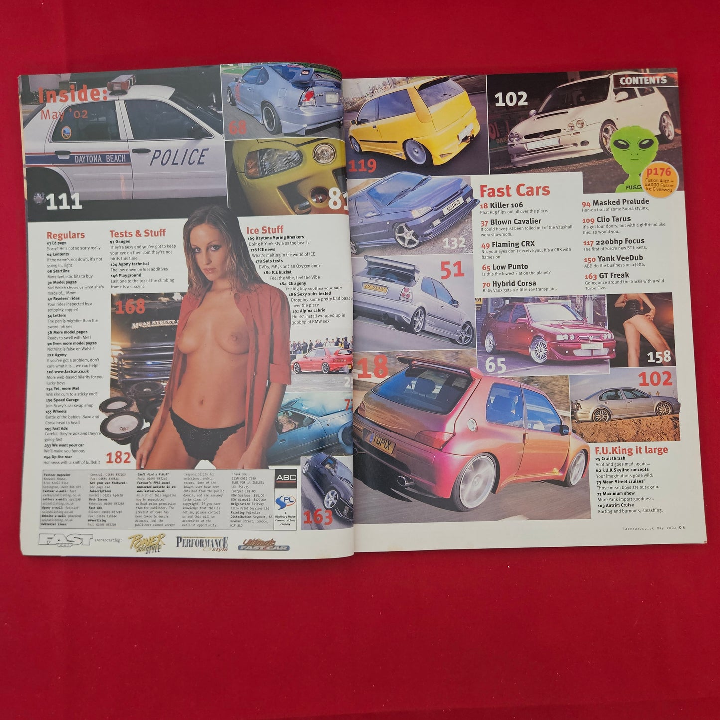 FAST CAR Magazine May 2002 (1305) MELANIE WALSH Pugnacious Peugeot Max Power Era