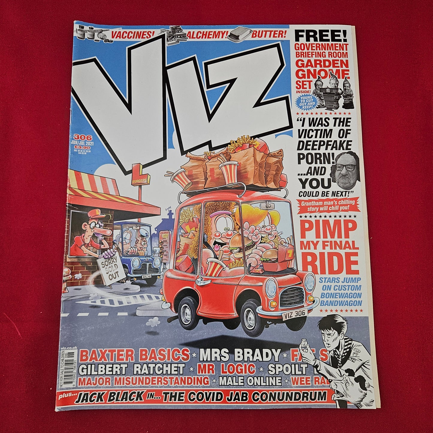 VIZ Comic Magazine Issue 306 June/July 2021 (1305) Jack Black Deepfake Spoof