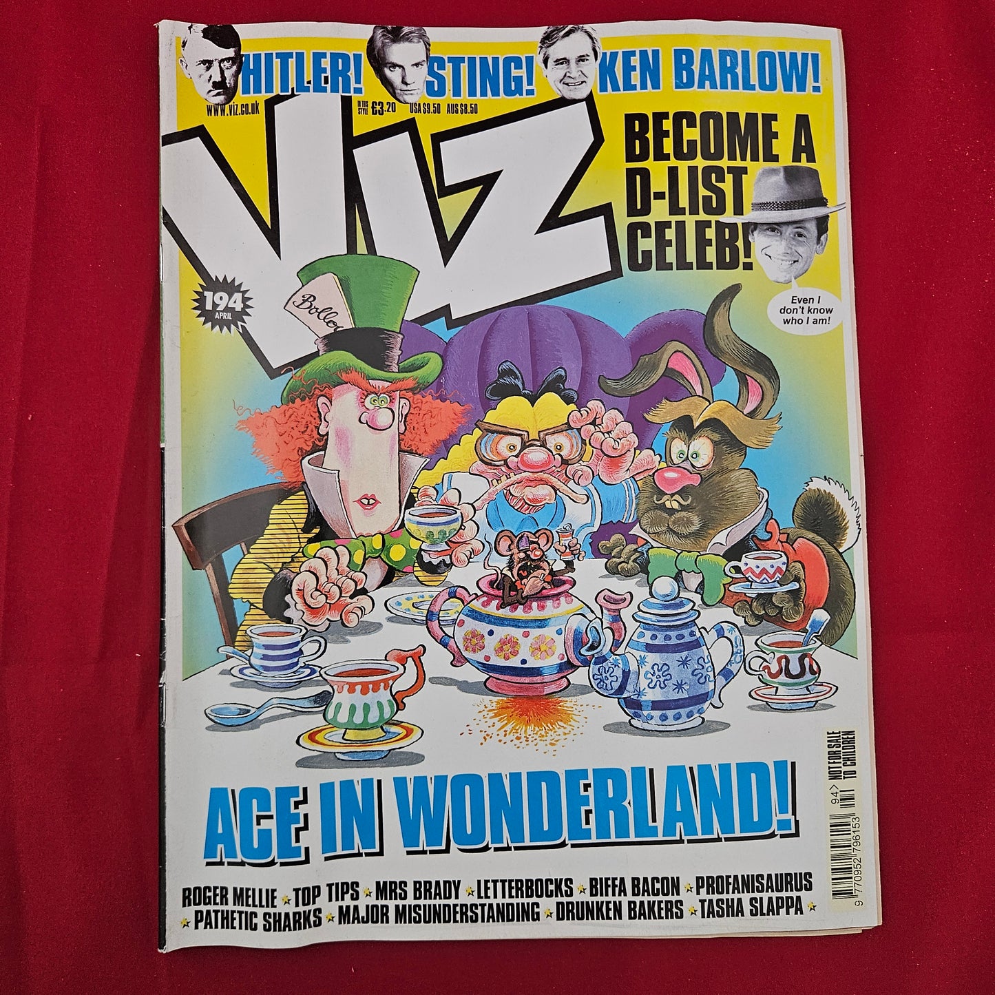 VIZ Comic Magazine Issue 194 April 2010 (1305) Alice In Wonderland Mad Hatter