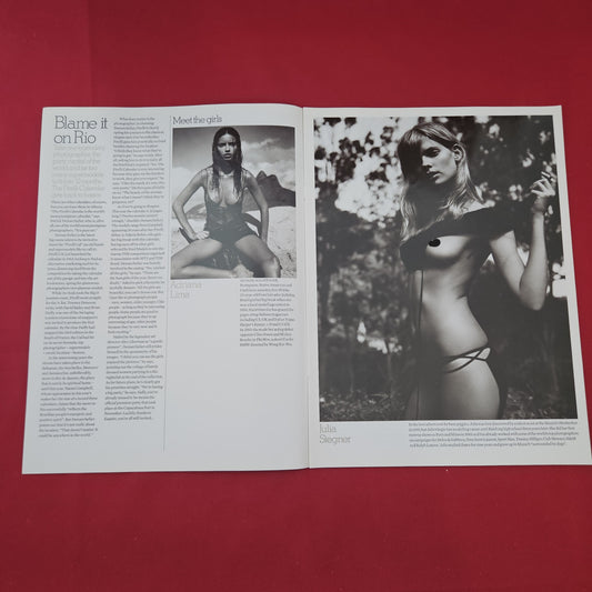 Esquire Magazine The Girls of the 2005 Pirelli Calendar Booklet (1308) Naomi Campbell