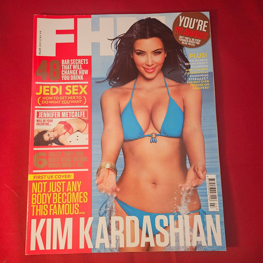 FHM Magazine March 2011 (1309) KIM KARDASHIAN First UK Cover Jennifer Metcalfe