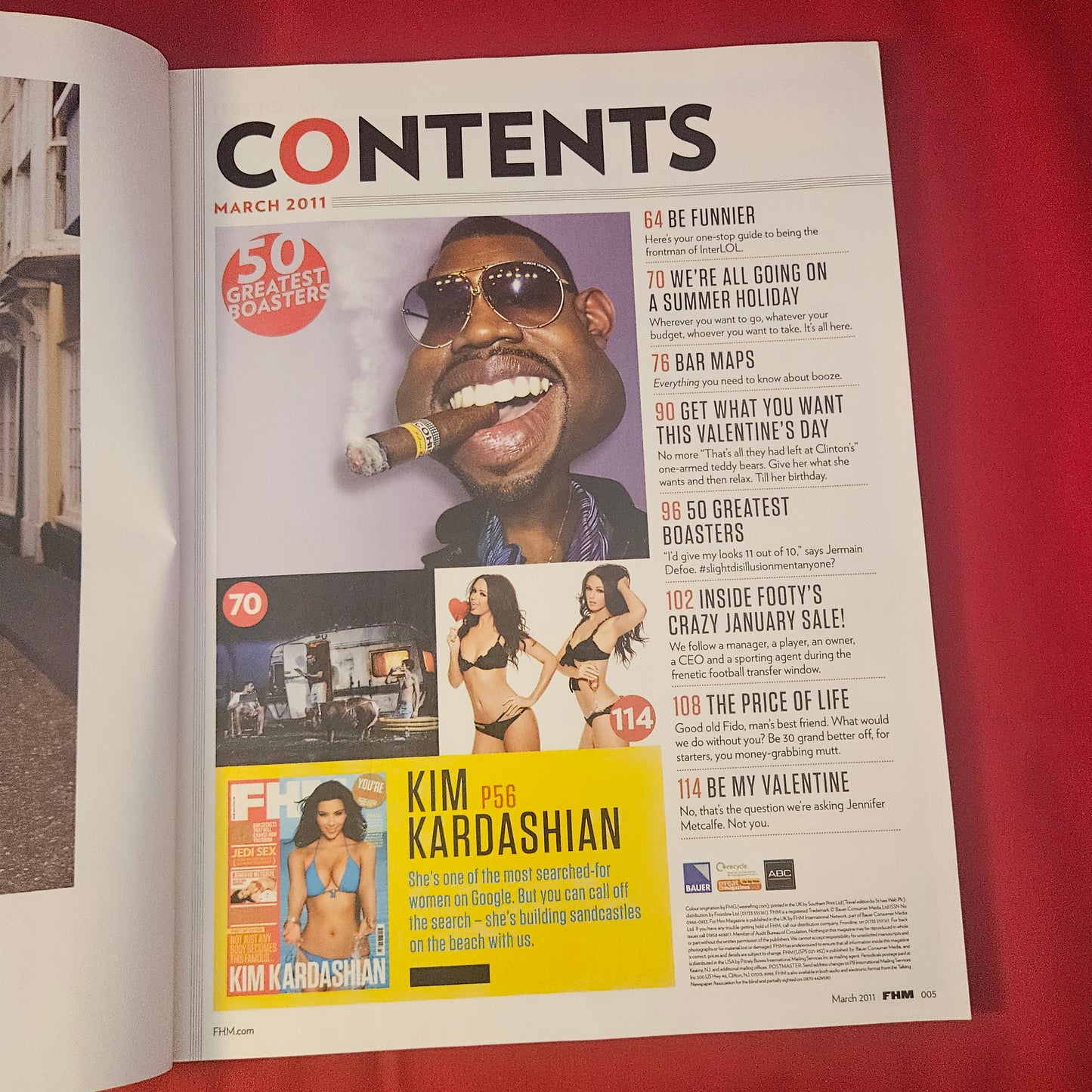 FHM Magazine March 2011 (1309) KIM KARDASHIAN First UK Cover Jennifer Metcalfe
