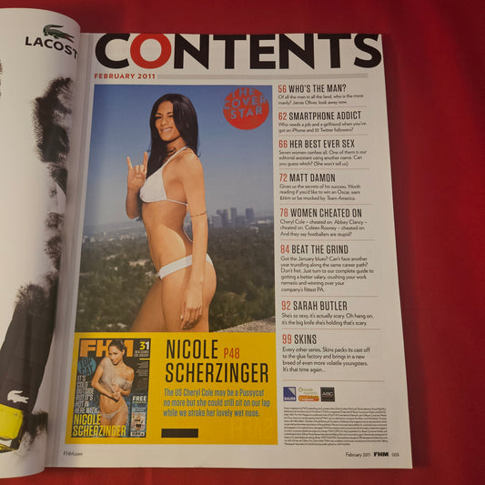 FHM Magazine February 2011 (1309) NICOLE SCHERZINGER Zoe Salmon Sarah Butler