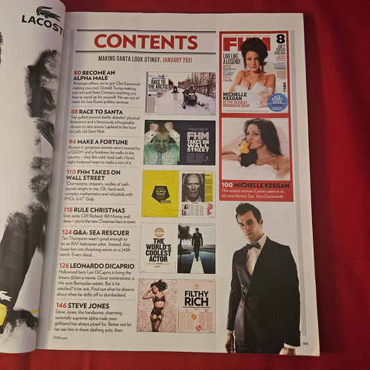 FHM Magazine January 2011 (1309) MICHELLE KEEGAN Coronation Street Lads Mag