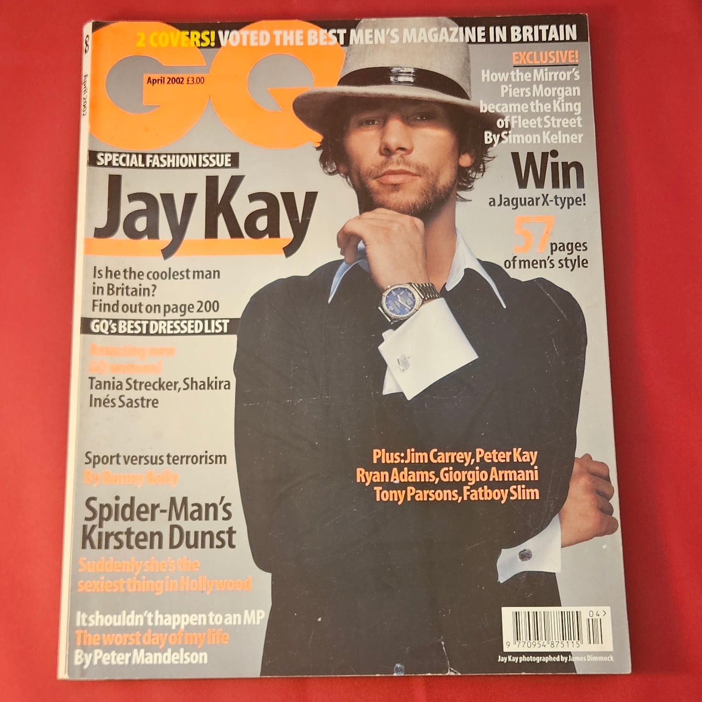 British GQ Magazine April 2002 (1311) JAY KAY Kirsten Dunst David Beckham