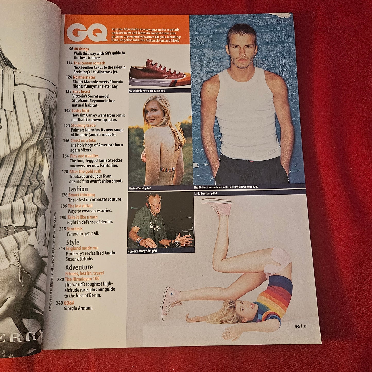 British GQ Magazine April 2002 (1311) JAY KAY Kirsten Dunst David Beckham