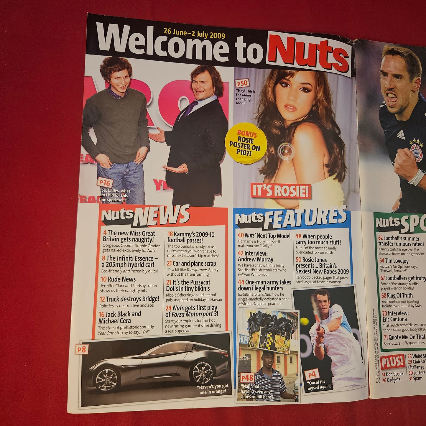 Nuts Magazine 26 June 2009 (1313) ROSIE JONES Poster! India Reynolds Emily O'Hara