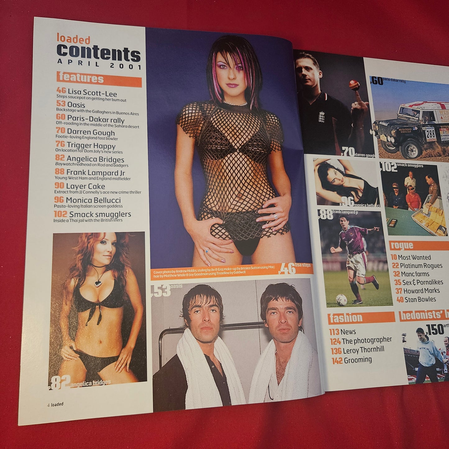 Loaded Magazine April 2001 (1315) LISA SCOTT-LEE Monica Bellucci Angelica Bridges