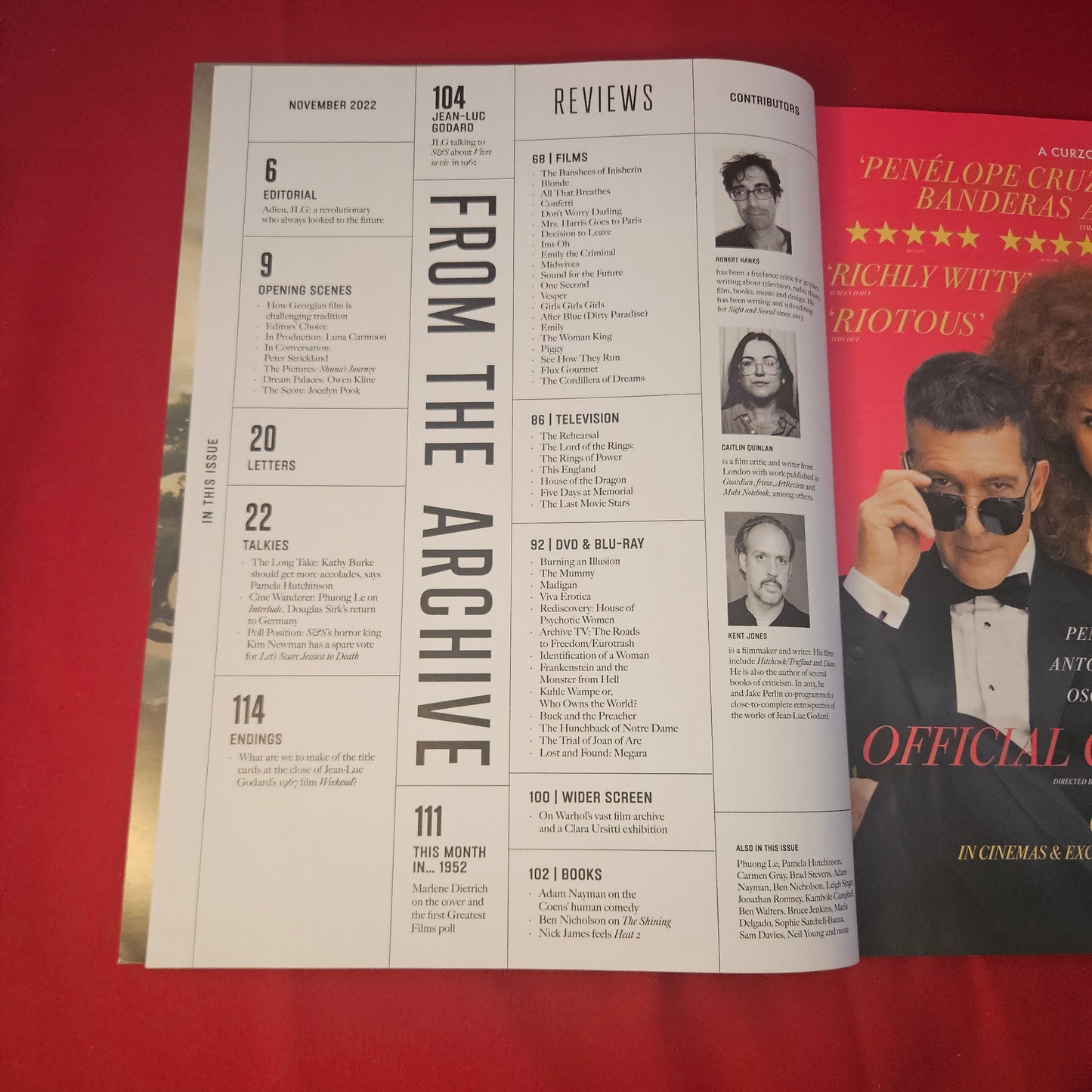 Sight & Sound Magazine November 2022 (1316) Jean-Luc Godard Gary Oldman Newman