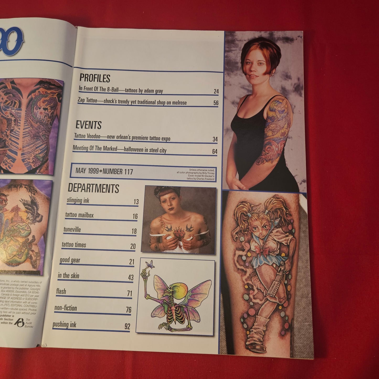 Tattoo Magazine May 1999 Issue 117 (1317) Zap Tattoo Adam Gray Voodoo Expo