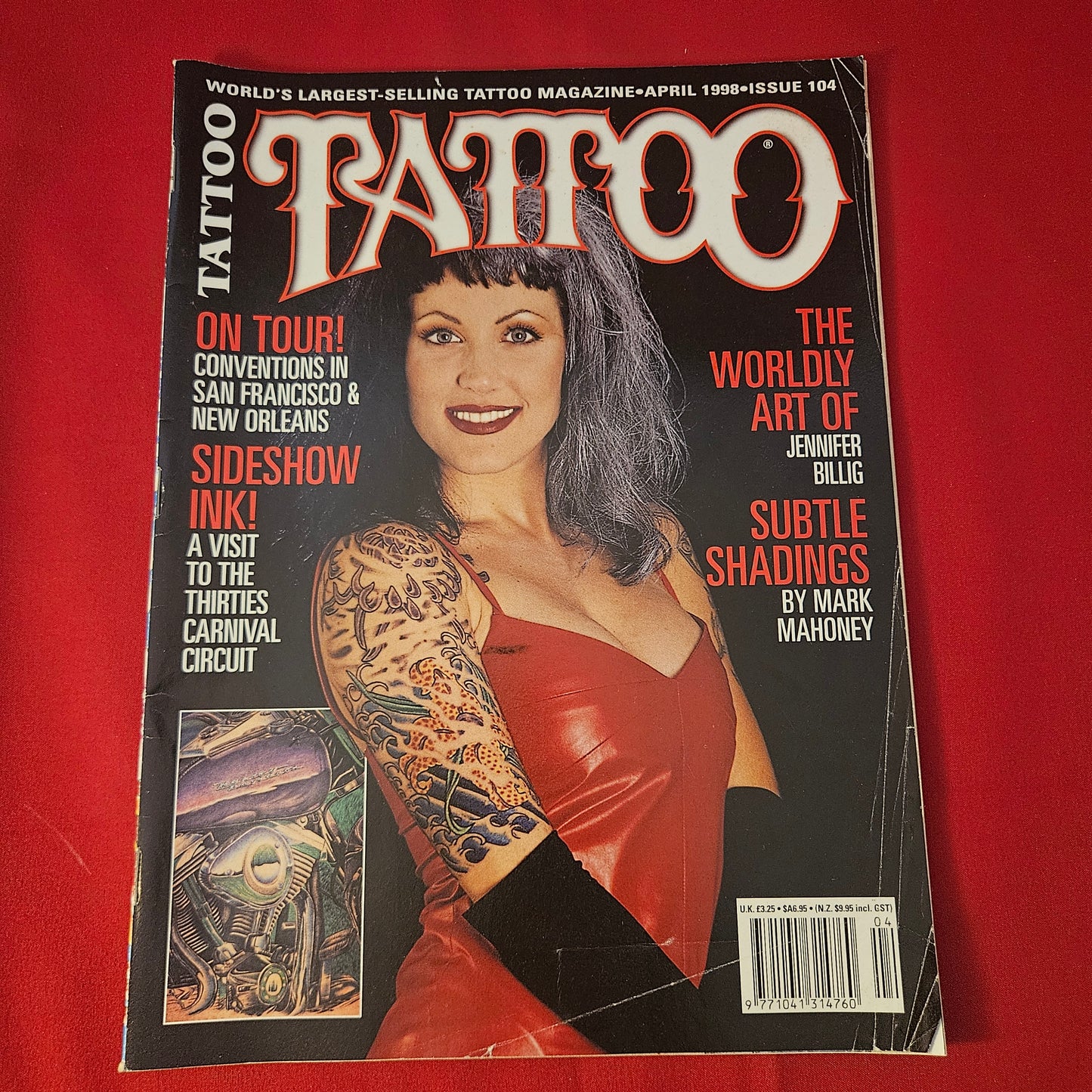 Tattoo Magazine April 1998 Issue 104 (1317) Mark Mahoney Jennifer Billig Voodoo