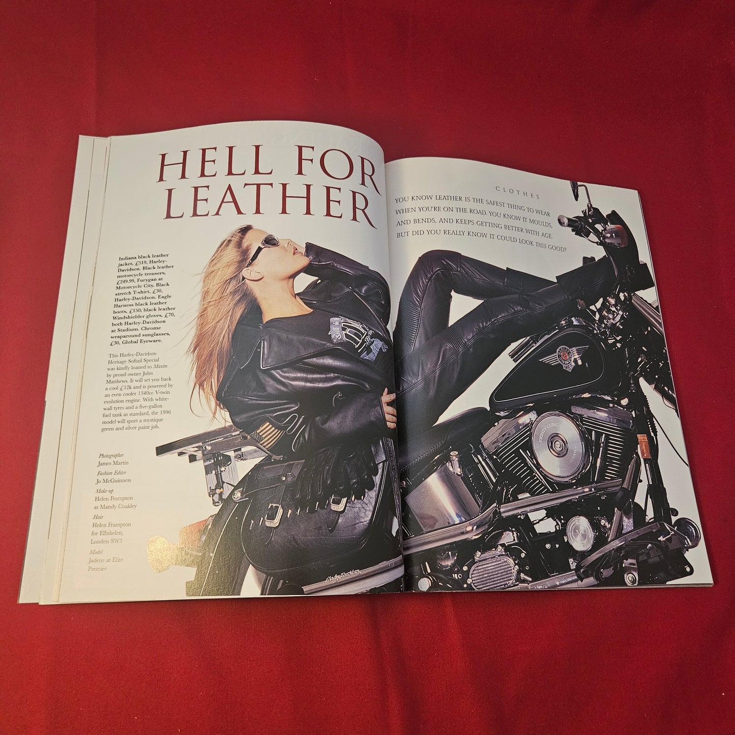 MAXIM Magazine October 1995 Issue 6 (1318) Sophie Marceau Biker Leather Harley