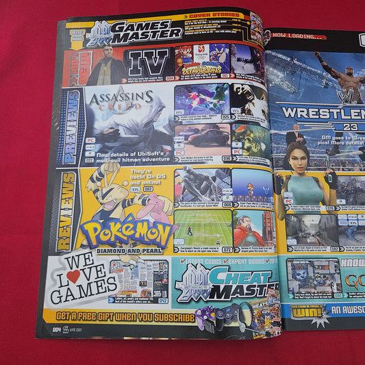 GamesMaster Magazine June 2007 Issue 186 (1319) Pokémon Diamond Cover GTA IV Halo 3