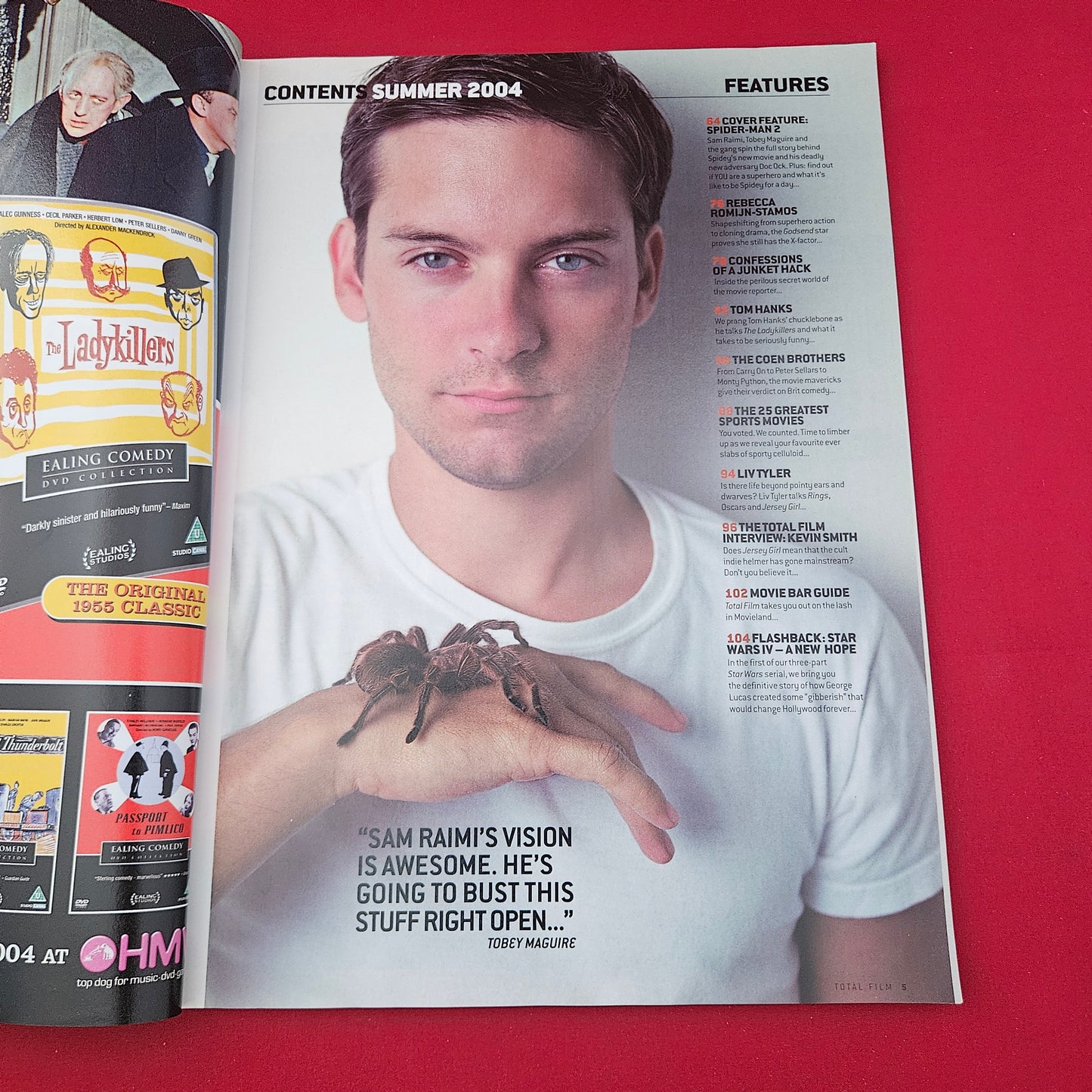 Total Film Magazine Summer 2004 Issue 91 (1319) SPIDER-MAN 2 Tobey Maguire Shrek 2