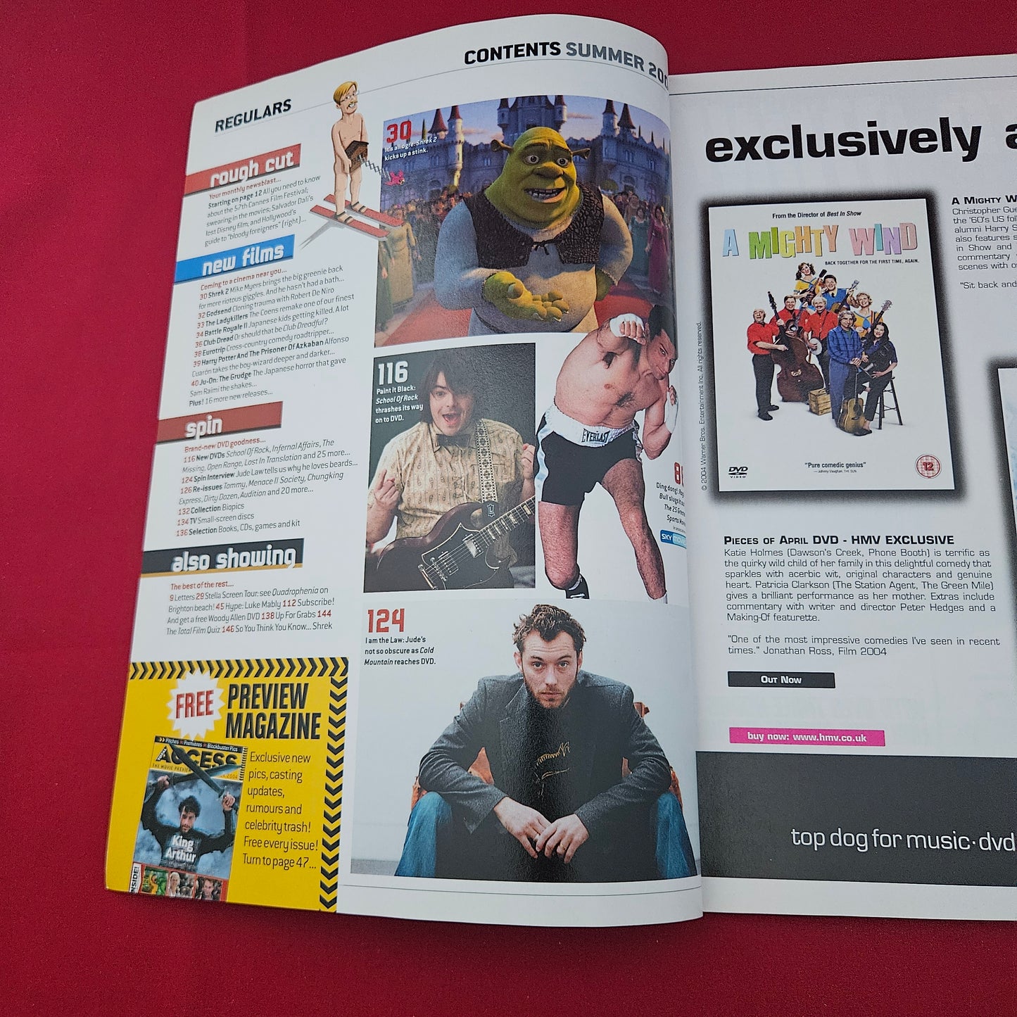 Total Film Magazine Summer 2004 Issue 91 (1319) SPIDER-MAN 2 Tobey Maguire Shrek 2