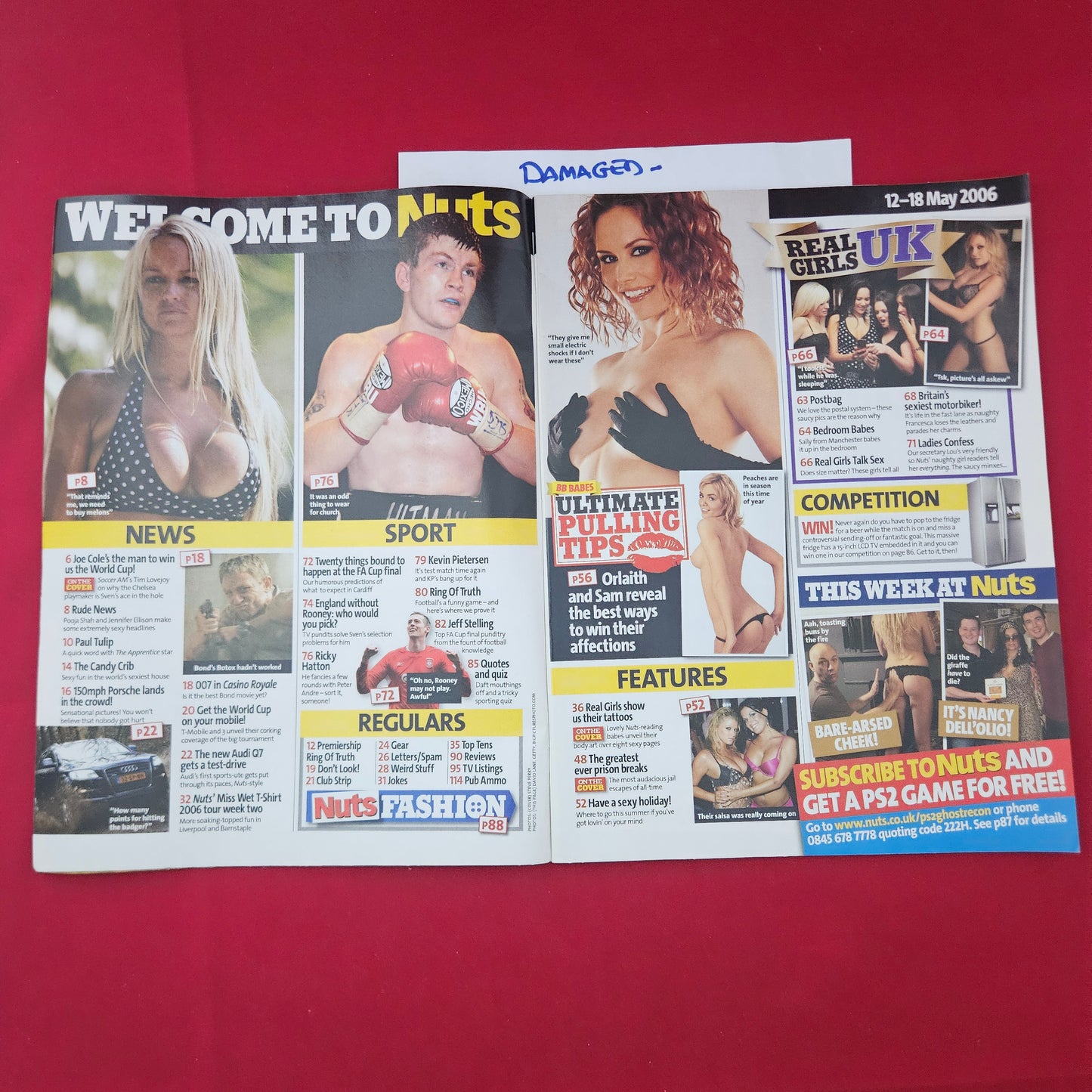 Nuts Magazine 12-18 May 2006 (1320) DAMAGED BB's Sam & Orlaith Michelle Marsh