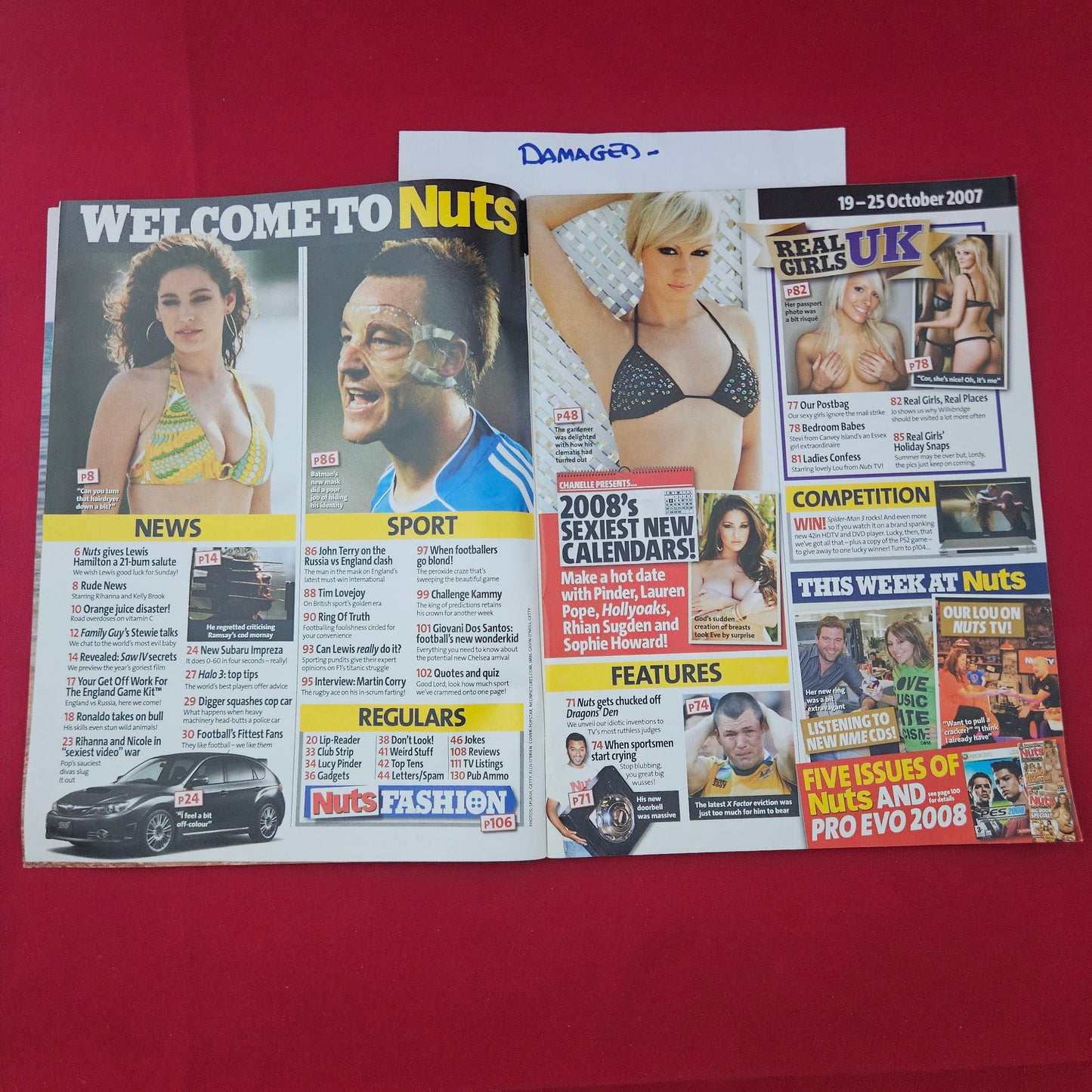 Nuts Magazine 19-25 October 2007 (1320) DAMAGED Chanelle Hayes Lucy Pinder Sophie Howard