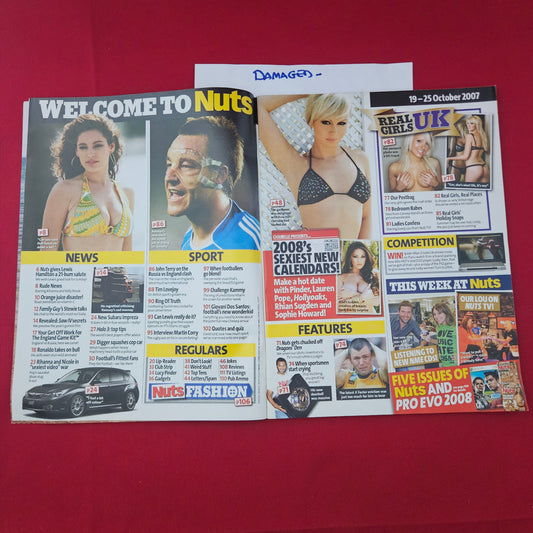 Nuts Magazine 19-25 October 2007 (1320) DAMAGED Chanelle Hayes Lucy Pinder Sophie Howard
