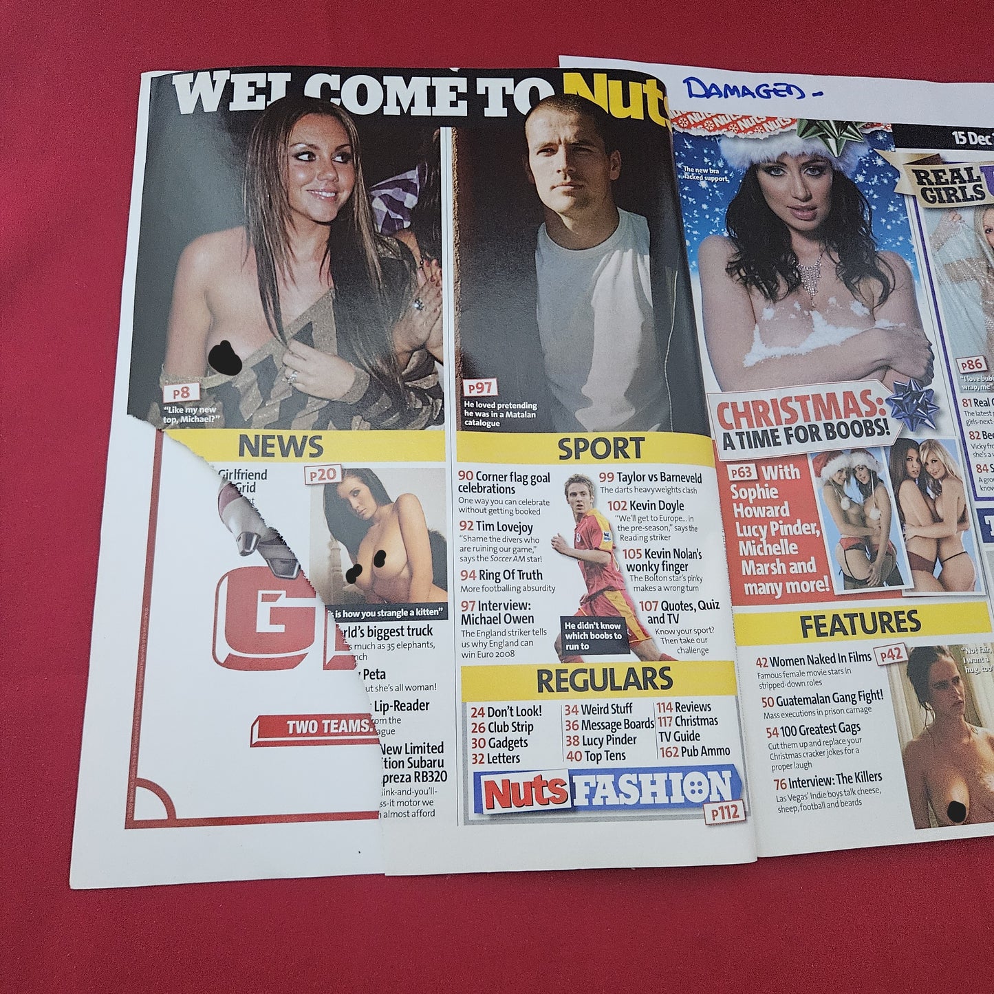 Nuts Magazine 15-28 December 2006 (1320) DAMAGED Sophie Howard Lucy Pinder Michelle Marsh