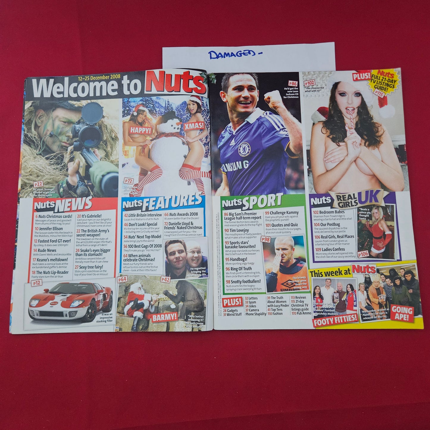 Nuts Magazine 12-25 December 2008 (1320) DAMAGED Danielle Lloyd Sophie Howard Lindsey Strutt Rosie Jones