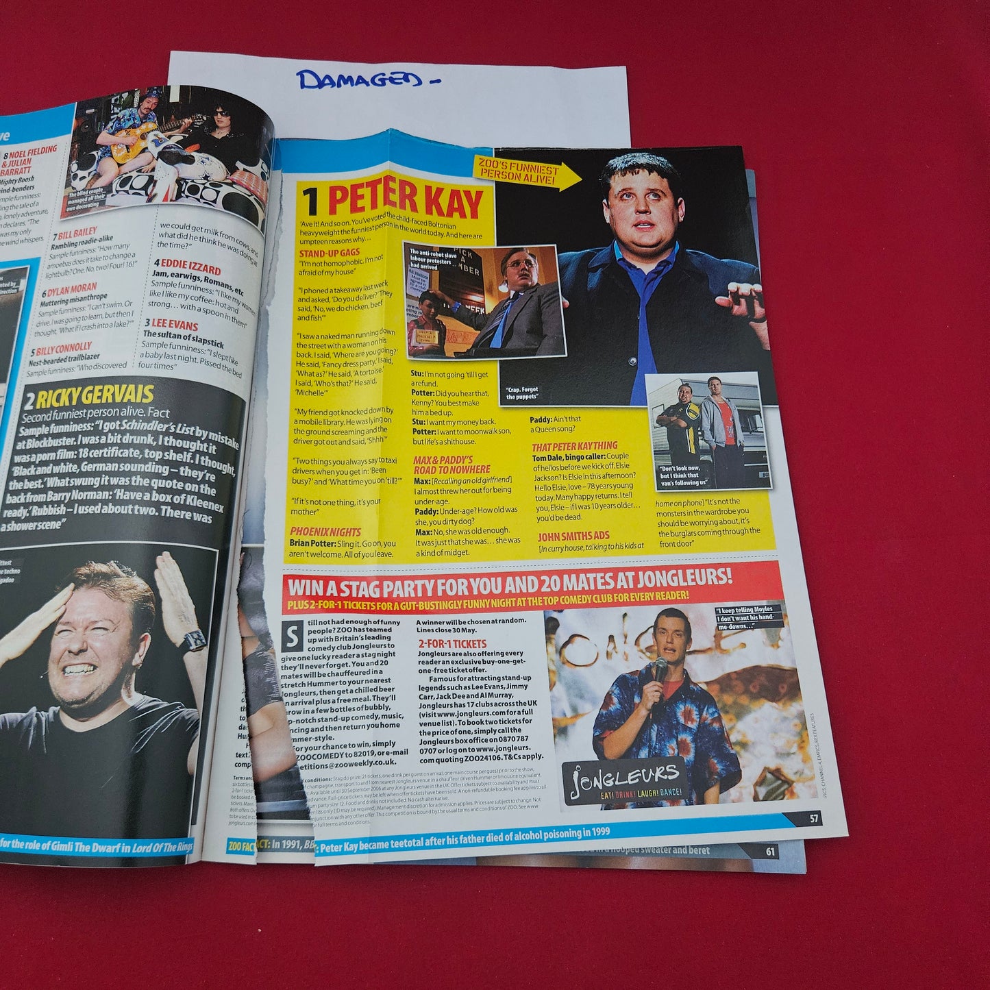 ZOO Magazine 26 May - 1 June 2006 (1320) DAMAGED Michelle Bass Nikki Grahame