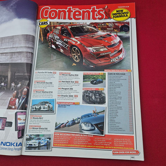 Max Power Magazine July 2006 (1321) Victoria Jensen JDM Skyline GT-R HKS Evo