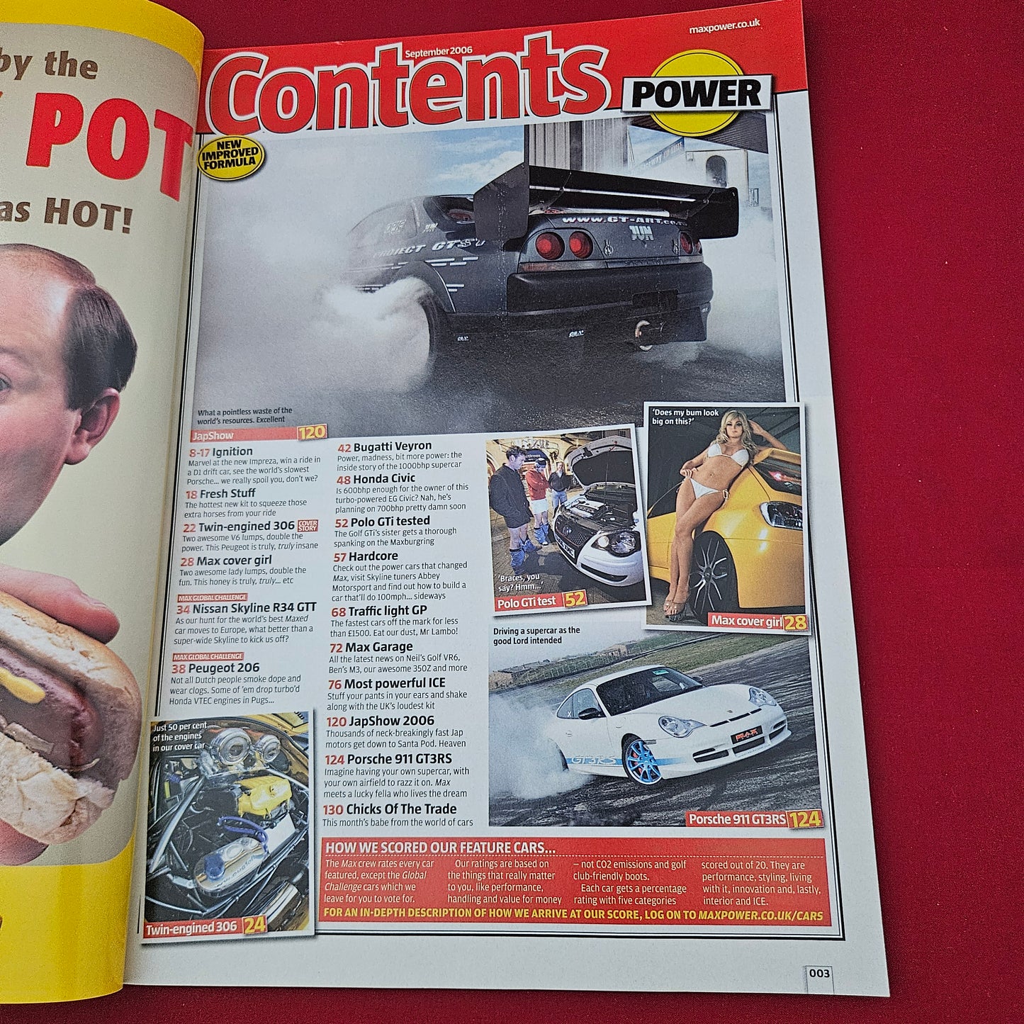 Max Power Magazine September 2006 (1321) Lisa-Marie Peugeot 306 Skyline R34 Bugatti