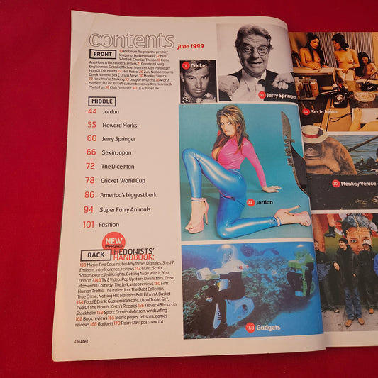 Loaded Magazine June 1999 Issue 62 (1322) Jordan Katie Price Howard Marks
