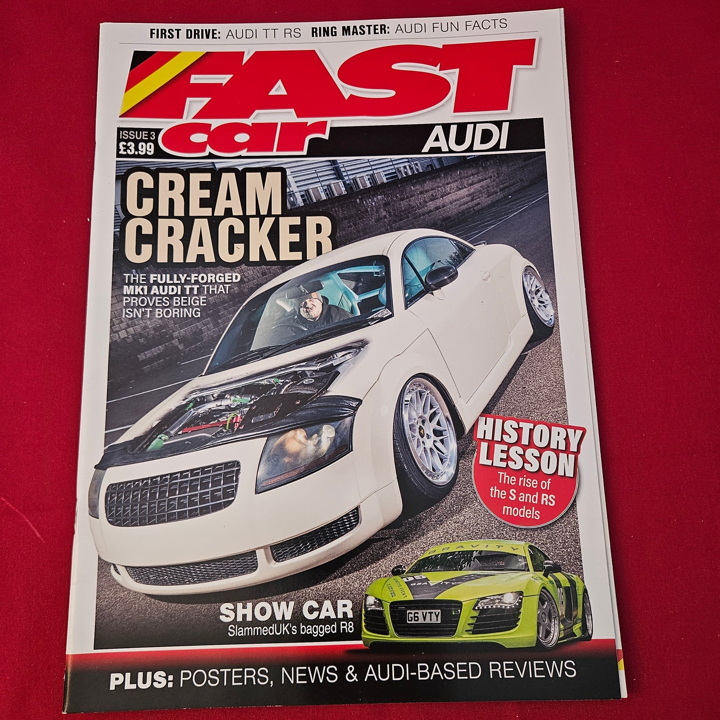 Fast Car Magazine Audi Issue 3 2020 (1323) Forged TT Mk1 Bagged R8 V10