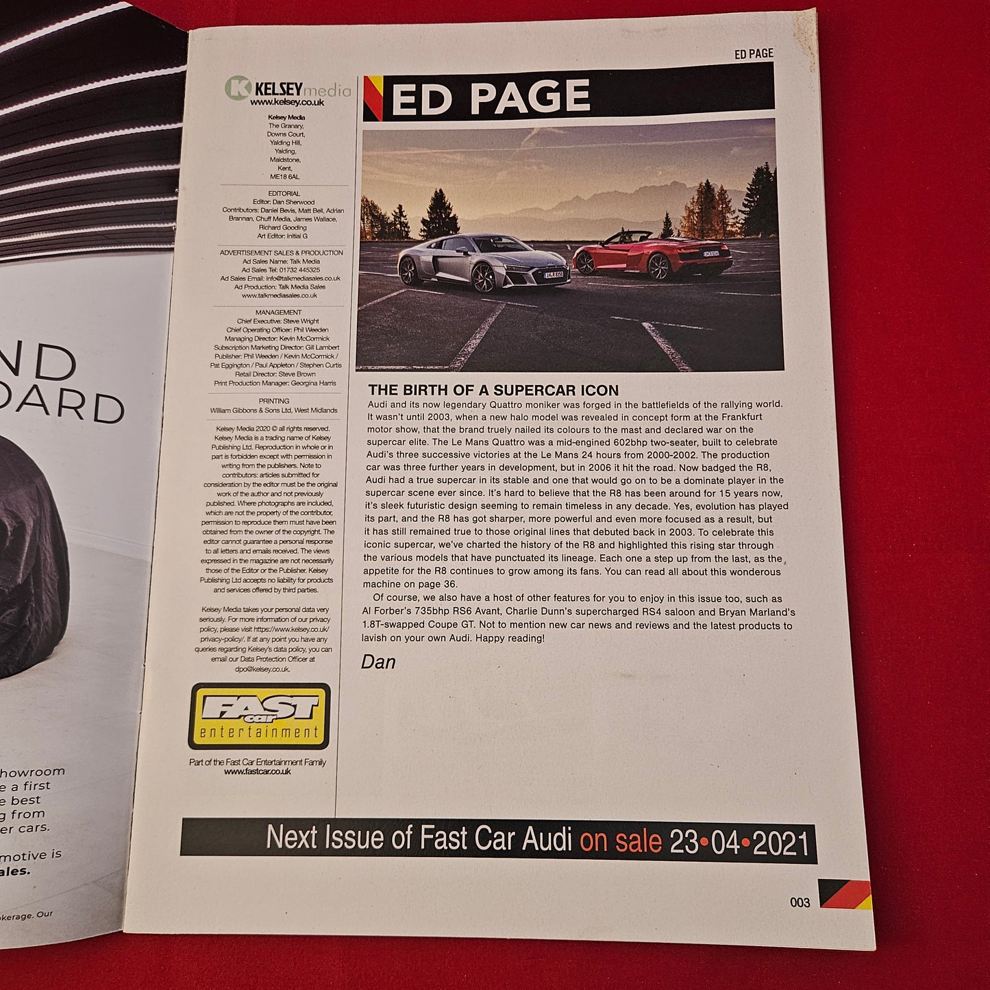 Fast Car Magazine Audi Vol 2 No 1 2021 (1323) 735bhp RS6 Avant Coupe GT