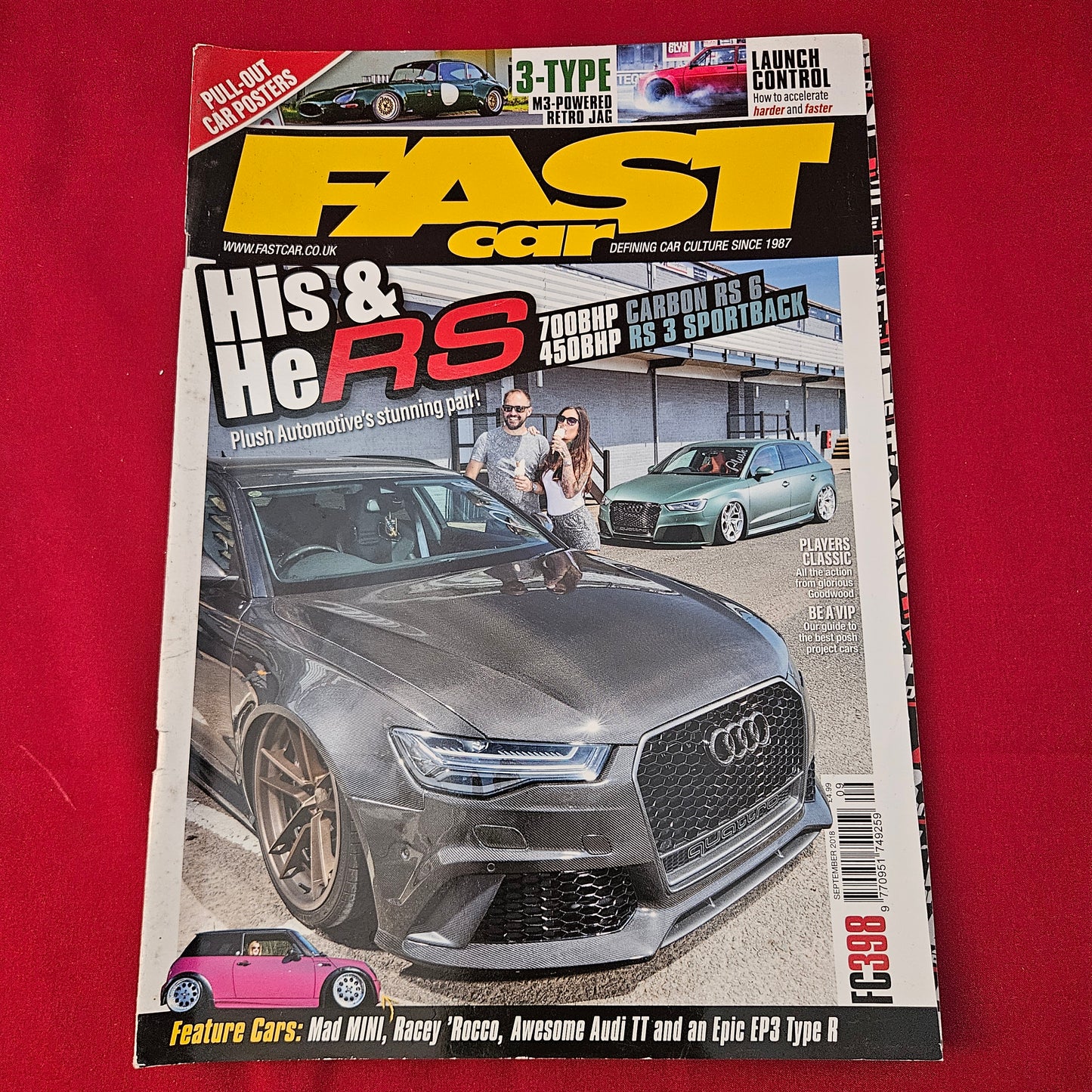 Fast Car Magazine September 2018 (1323) Carbon Audi RS6 RS3 M3-Swapped E-Type Amazon