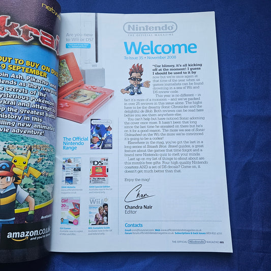 Official Nintendo Magazine Issue 35 November 2008 (1326) Sonic Unleashed Super Mario
