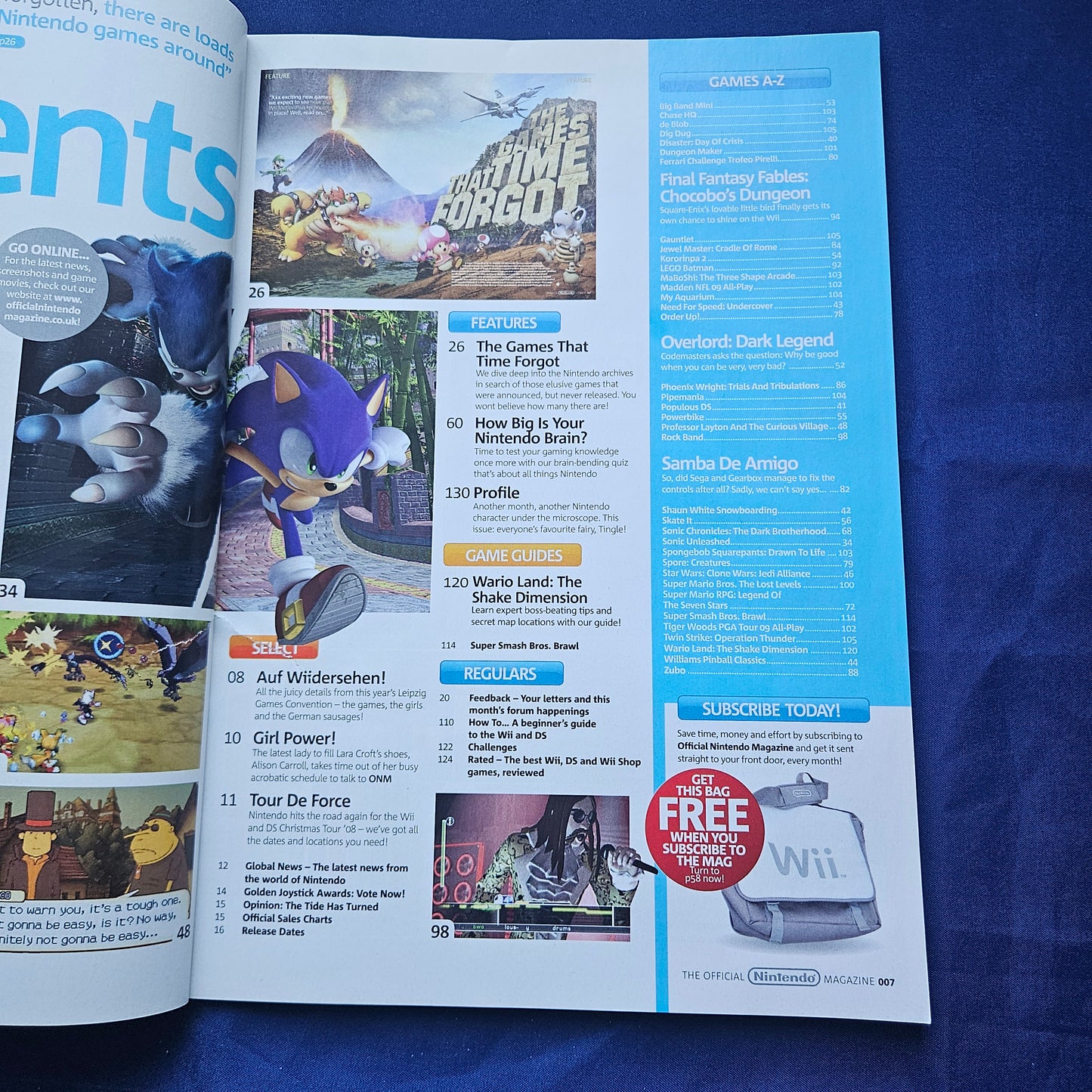 Official Nintendo Magazine Issue 35 November 2008 (1326) Sonic Unleashed Super Mario