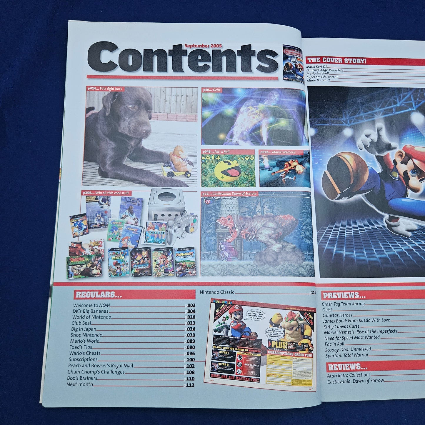 Official Nintendo Magazine September 2005 (1326) Mario Kart DS Castlevania Pokemon