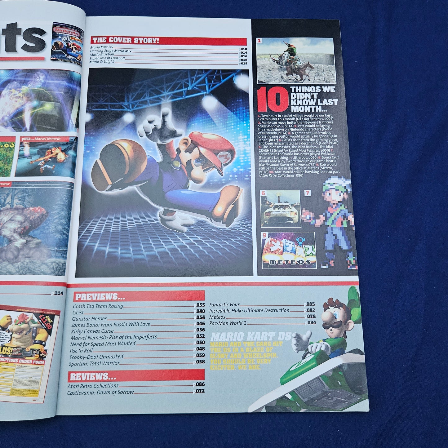 Official Nintendo Magazine September 2005 (1326) Mario Kart DS Castlevania Pokemon