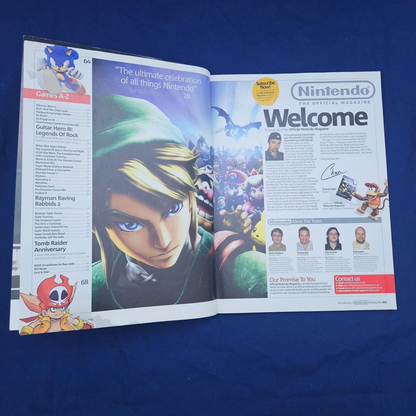 Official Nintendo Magazine Issue 24 Christmas 2007 (1326) The Legend of Zelda Smash Bros Mario Kart