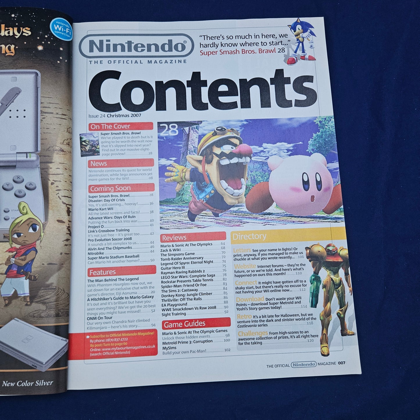 Official Nintendo Magazine Issue 24 Christmas 2007 (1326) The Legend of Zelda Smash Bros Mario Kart