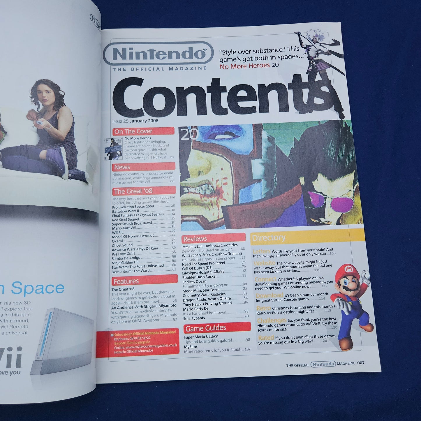 Official Nintendo Magazine Issue 25 January 2008 (1326) No More Heroes Mario Galaxy