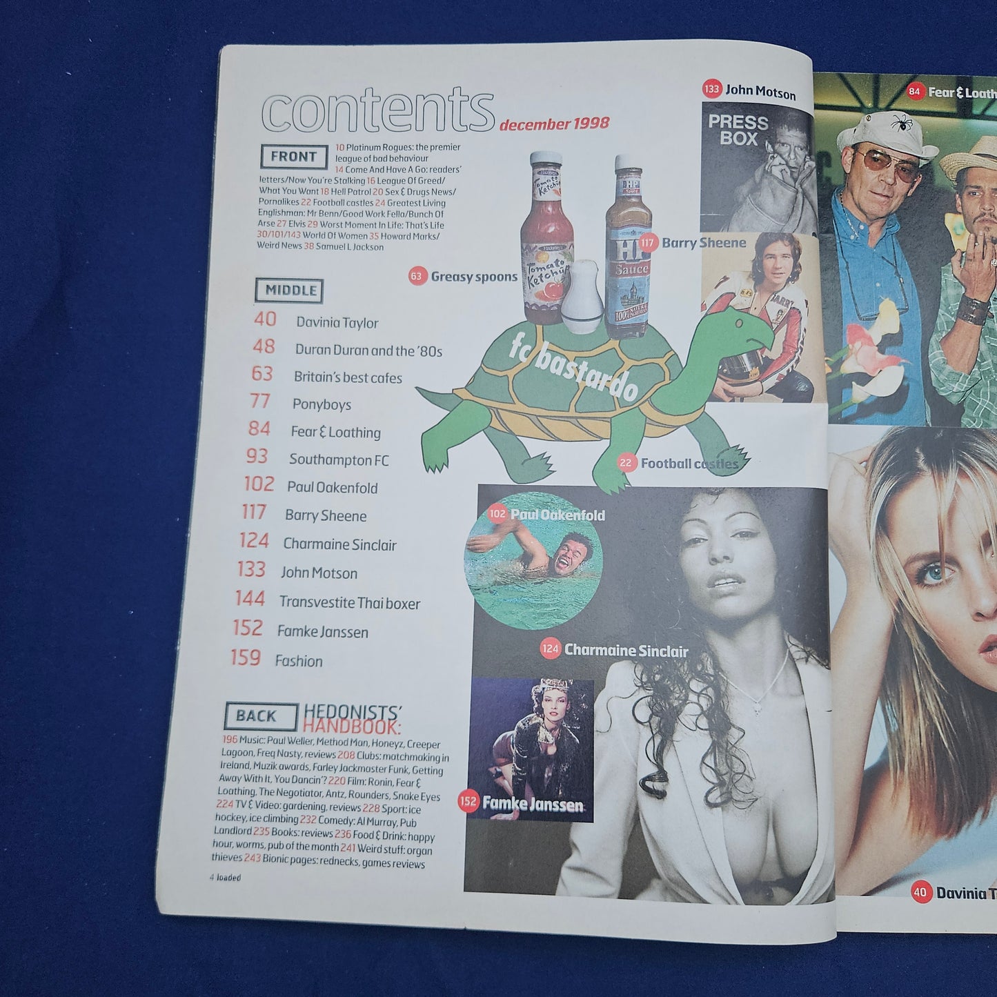 Loaded Magazine December 1998 (1327) Davinia Taylor Charmaine Sinclair Famke Janssen