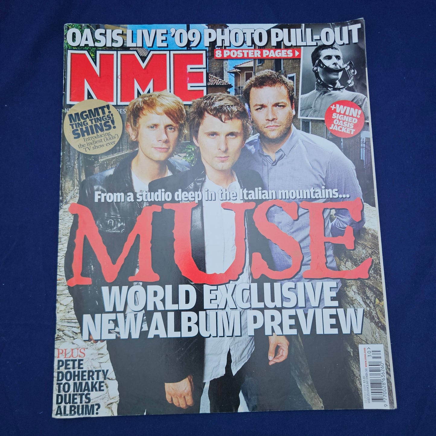 NME Magazine 25 July 2009 (1328) Muse Cover Oasis 8-Page Poster Special Blur