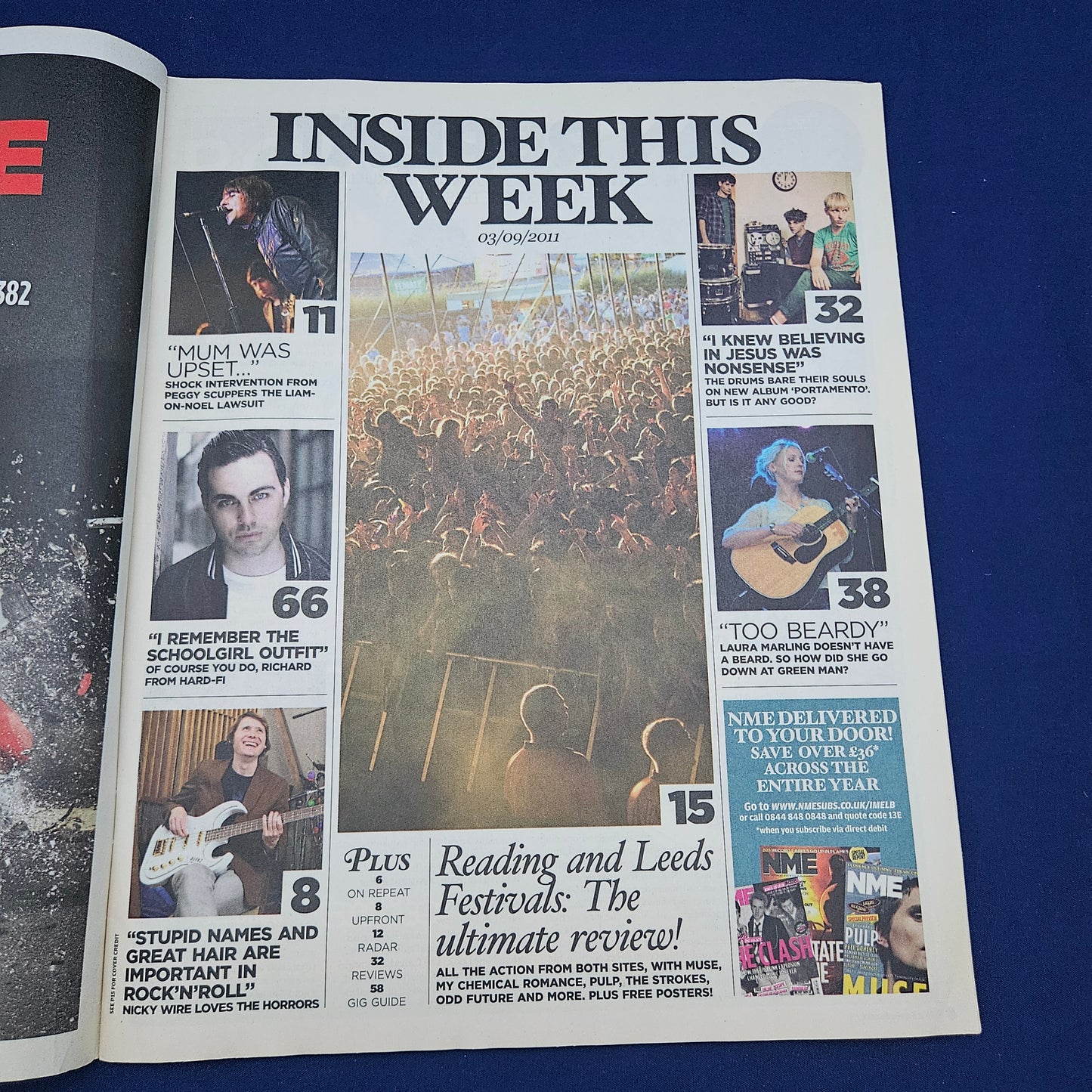 NME Magazine 3 September 2011 (1328) The Strokes Pulp Muse My Chemical Romance