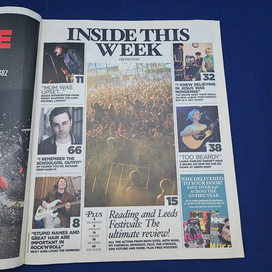 NME Magazine 3 September 2011 (1328) The Strokes Pulp Muse My Chemical Romance