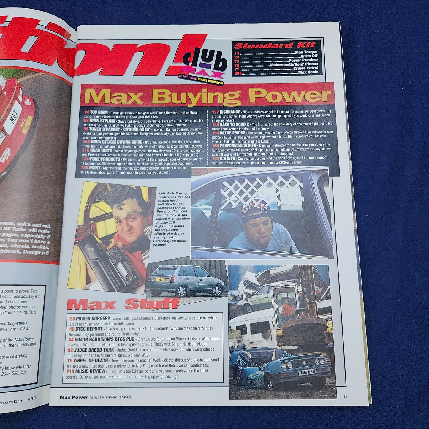 Max Power Magazine September 1995 (1329) Fiesta RS Turbo Golf GTi Corsa Nova GTE